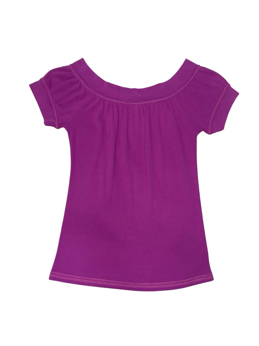 Off the Shoulder Purple Tee